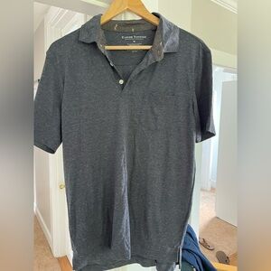 Tailor Vintage Gray Casual Button Down Shirt